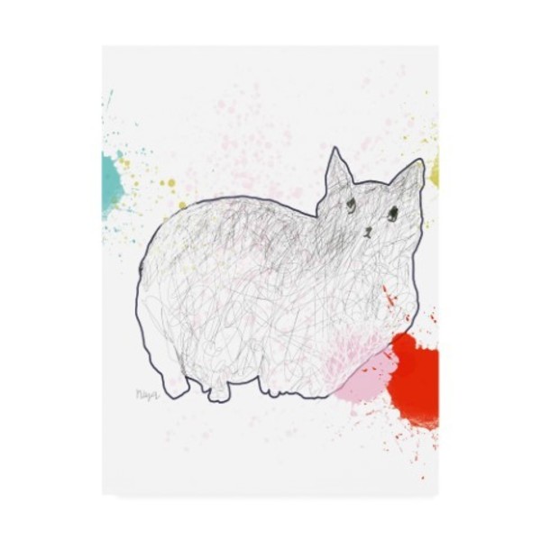 Trademark Fine Art Niya Christine 'Kitty in Repose' Canvas Art, 14x19 IC00581-C1419GG